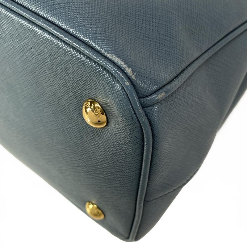 Prada Tote Bag Galleria Medium Bag for Women Bn1874 Blue Leather