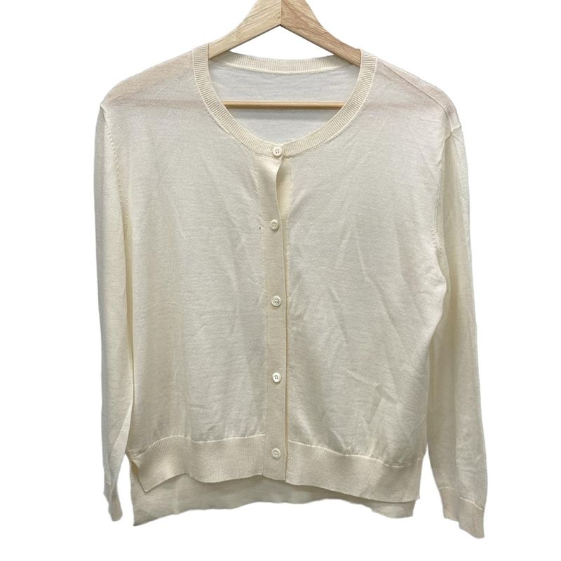 Prada Cardigan Size 44 L Women - Ivory Long Sleeves