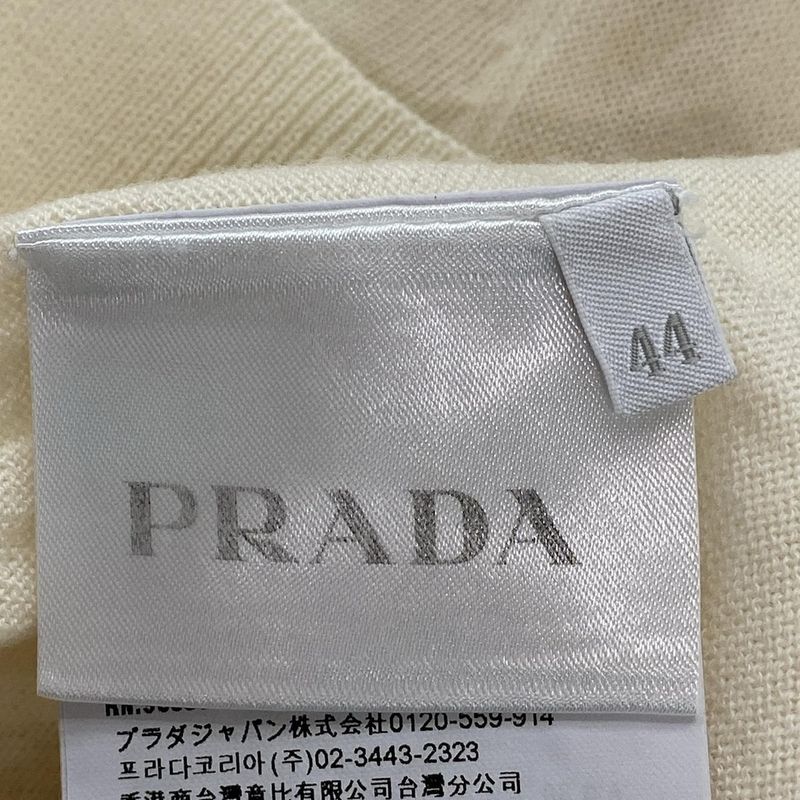 Prada Cardigan Size 44 L Women - Ivory Long Sleeves