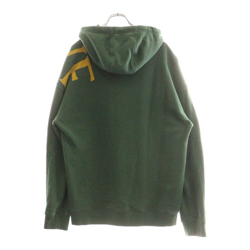 Loewe 25ss Logo Print Pullover Sweatshirt Hoodie Green H526y25x65
