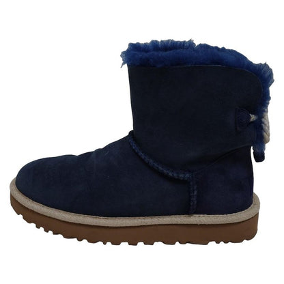 Ugg Short Boots 23 Women's Celine 1094329 Navy Ribbon Rope Mouton