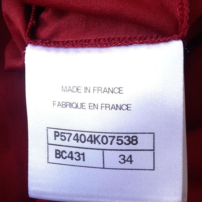 Chanel Short Sleeve T-Shirt Size 34 S Women's Excellent Condition - P57404 Red