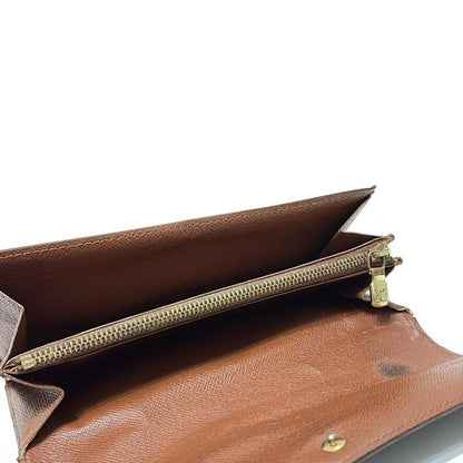 Louis Vuitton Long Wallet Monogram Pochette Porte Monet Cles Di M61725 - Leather