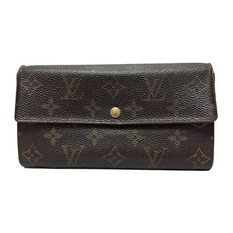 Louis Vuitton Long Wallet Monogram Pochette Porte Monet Cles Di M61725 - Leather