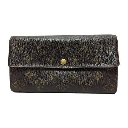 Louis Vuitton Long Wallet Monogram Pochette Porte Monet Cles Di M61725 - Leather