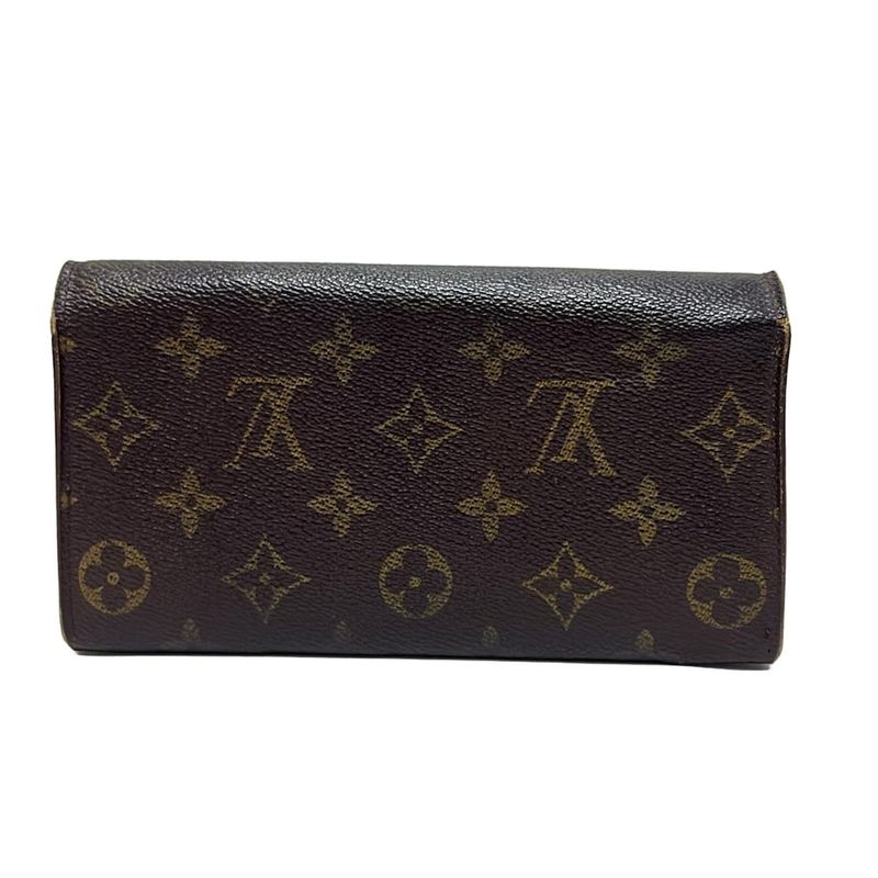 Louis Vuitton Long Wallet Monogram Pochette Porte Monet Cles Di M61725 - Leather