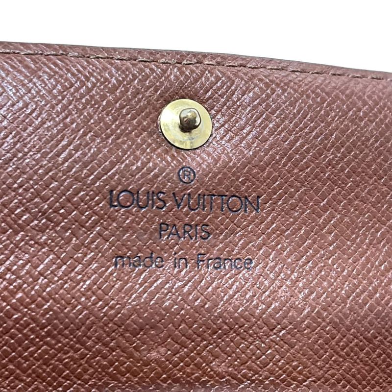 Louis Vuitton Long Wallet Monogram Pochette Porte Monet Cles Di M61725 - Leather