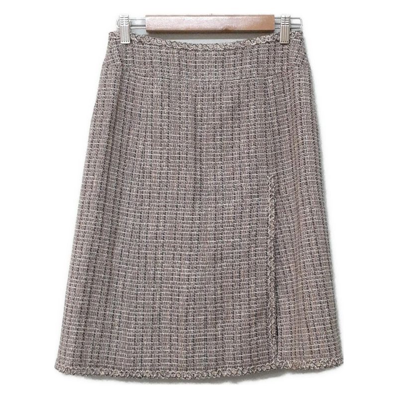 Chanel Skirt Size 40 M Like Women - P20838 Pink Beige X White X Multi Knee