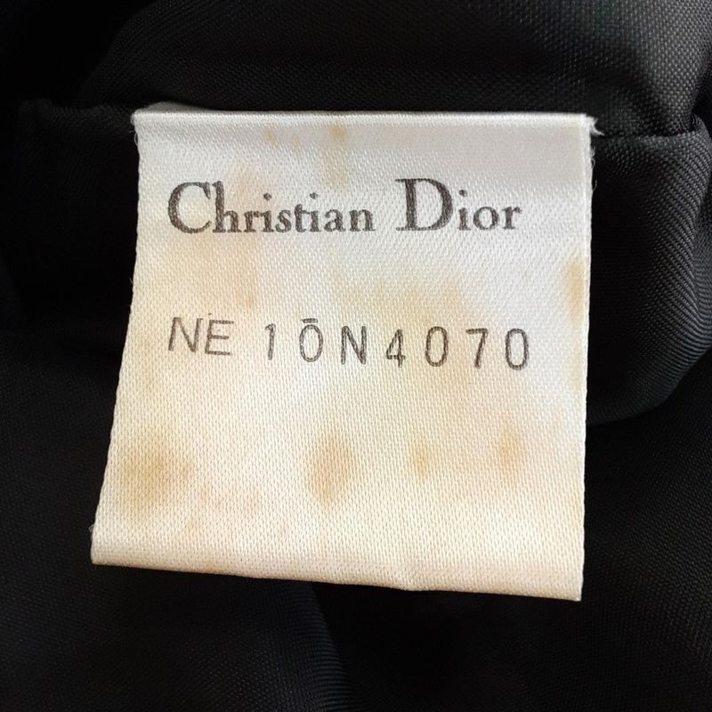 Miss Dior Dress Size M Women's Excellent Condition - Dark Navy Long Sleeves Knee