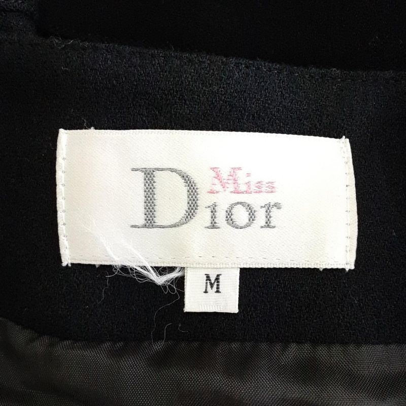 Miss Dior Dress Size M Women's Excellent Condition - Dark Navy Long Sleeves Knee