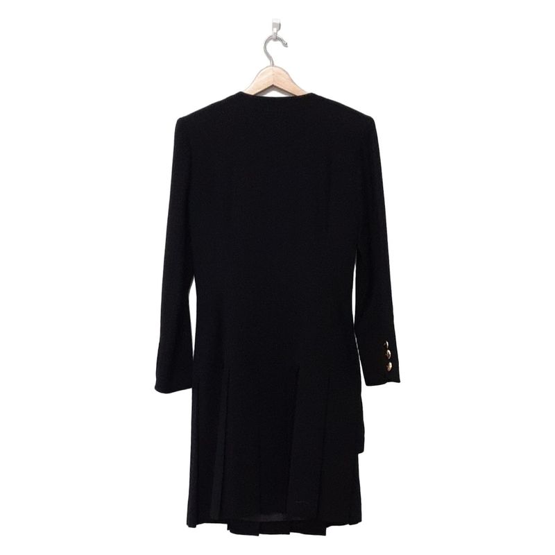 Miss Dior Dress Size M Women's Excellent Condition - Dark Navy Long Sleeves Knee