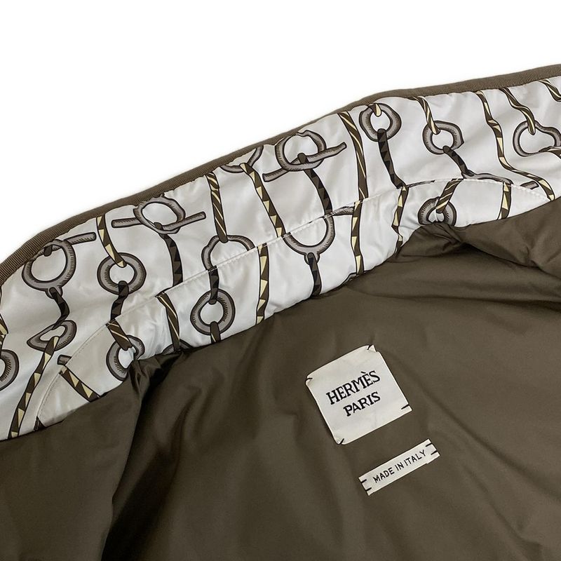 Hermes Down Jacket Size 42 L Women's Excellent Condition - 3h0171d2 White X