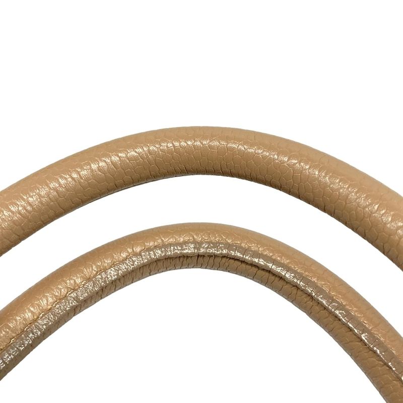 Chanel Tote Bag Chocolate Bar Light Brown Silver Hardware Side Zip