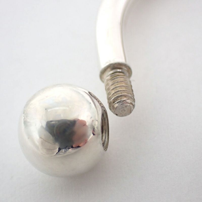 Tiffany & Co 925 Adobe Tag Key Ring J100-1