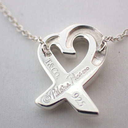 Tiffany & Co 925 Loving Heart Pendant Necklace J100-4