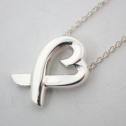 Tiffany & Co 925 Loving Heart Pendant Necklace J100-4