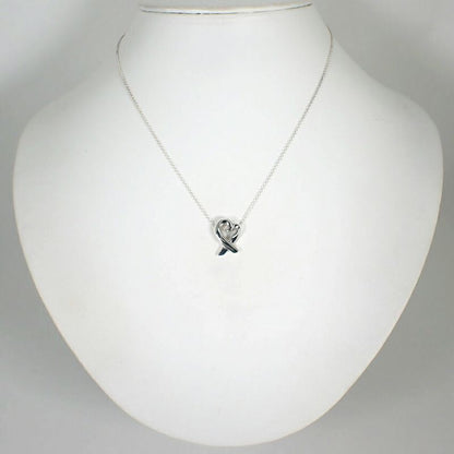 Tiffany & Co 925 Loving Heart Pendant Necklace J100-4