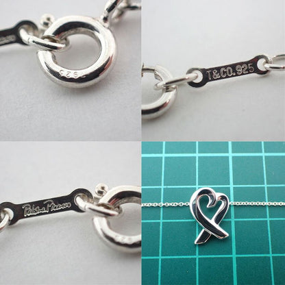 Tiffany & Co 925 Loving Heart Pendant Necklace J100-4
