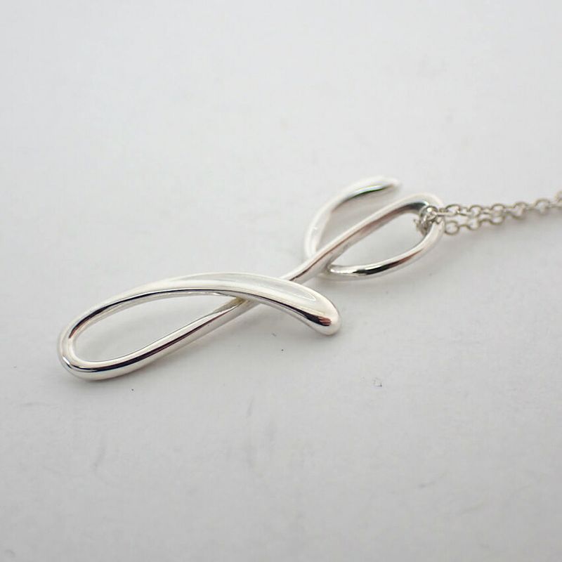 Tiffany & Co 925 Initial Y Pendant Necklace J99-1