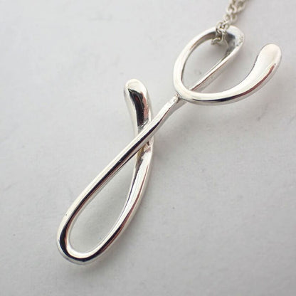 Tiffany & Co 925 Initial Y Pendant Necklace J99-1