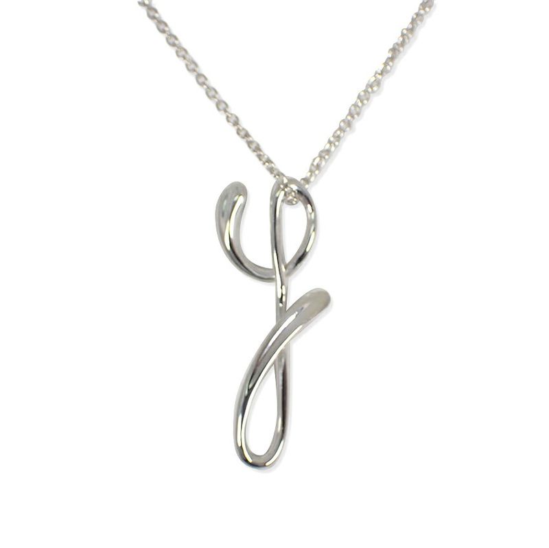 Tiffany & Co 925 Initial Y Pendant Necklace J99-1