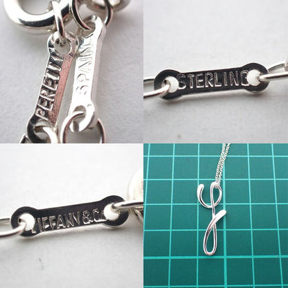 Tiffany & Co 925 Initial Y Pendant Necklace J99-1