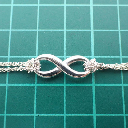 Tiffany & Co 925 Infinity Pendant Necklace J99-4