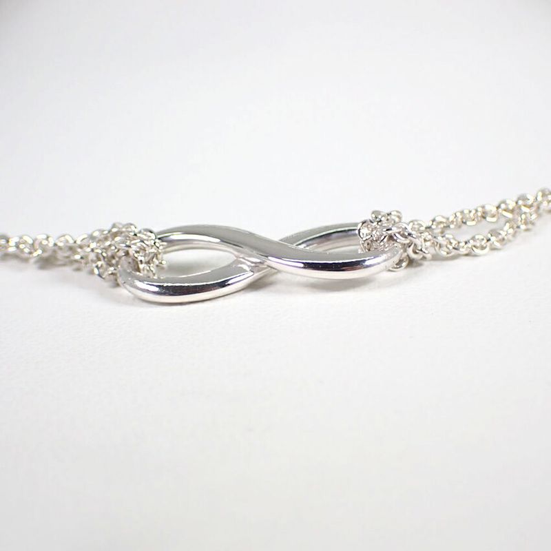 Tiffany & Co 925 Infinity Pendant Necklace J99-4