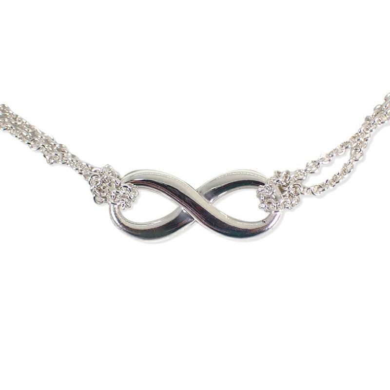 Tiffany & Co 925 Infinity Pendant Necklace J99-4