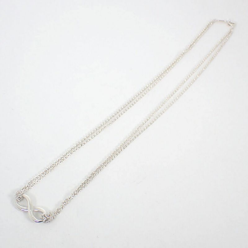 Tiffany & Co 925 Infinity Pendant Necklace J99-4