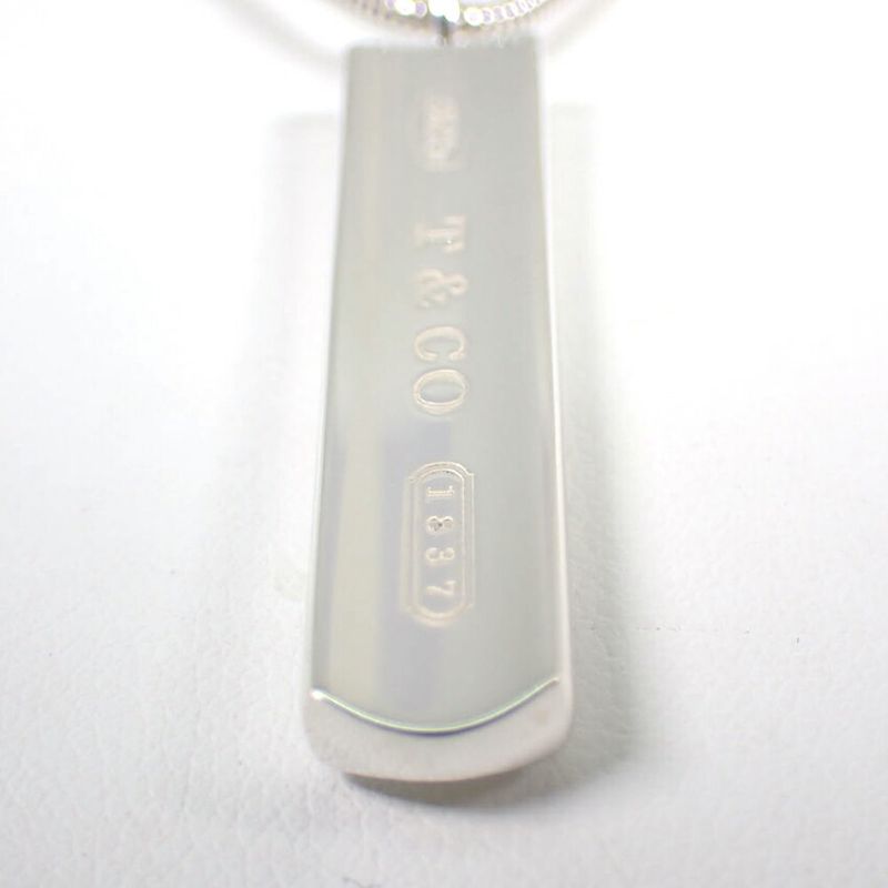 Tiffany & Co 925 1837 Bar Pendant Necklace J99-5