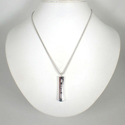 Tiffany & Co 925 1837 Bar Pendant Necklace J99-5
