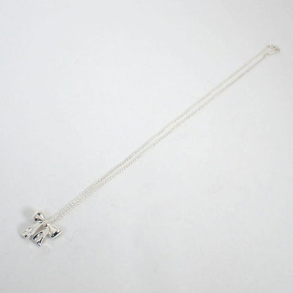 Tiffany & Co 925 Ribbon Pendant Necklace J100-8