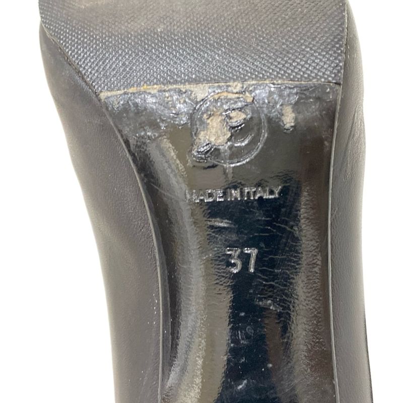 Chanel Boots 37 Ladies - Black Quilted Outsole Reupholstered Leather Lambskin