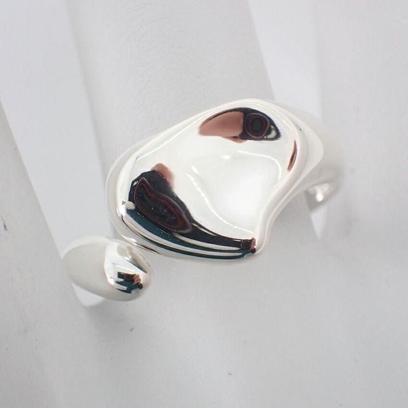 Tiffany & Co Ag925 Full Heart Ring #14 J99-8