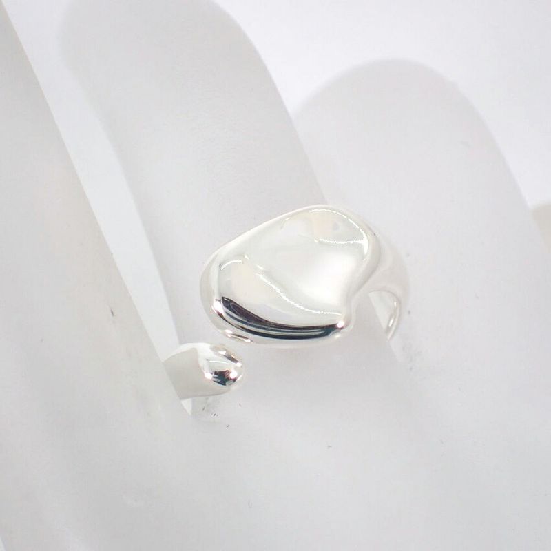 Tiffany & Co Ag925 Full Heart Ring #14 J99-8