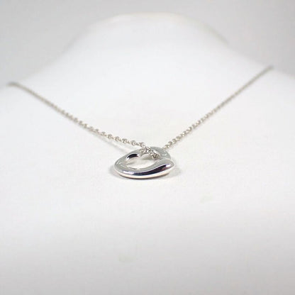 Tiffany & Co 925 Open Heart Pendant Necklace J101-6