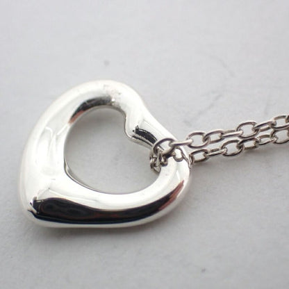 Tiffany & Co 925 Open Heart Pendant Necklace J101-6