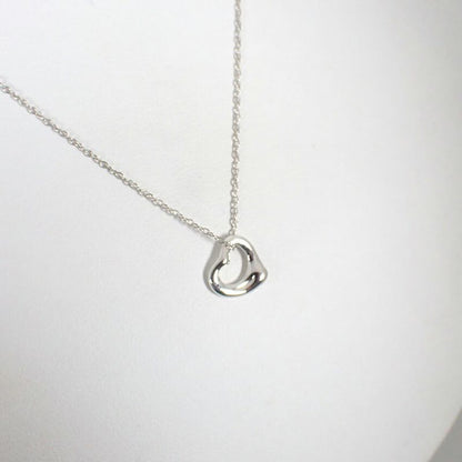 Tiffany & Co 925 Open Heart Pendant Necklace J101-6
