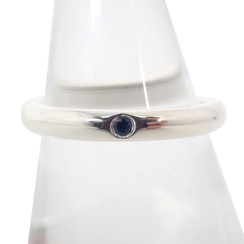 Tiffany & Co 925 Sapphire Stacking Band R 9 J101-7