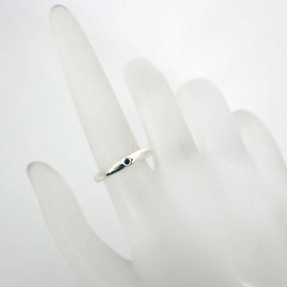 Tiffany & Co 925 Sapphire Stacking Band R 9 J101-7