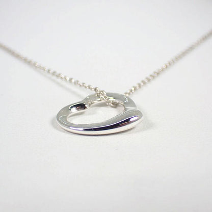 Tiffany & Co 925 Open Heart Pendant Necklace J101-8