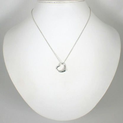 Tiffany & Co 925 Open Heart Pendant Necklace J101-8
