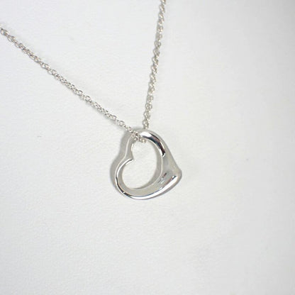 Tiffany & Co 925 Open Heart Pendant Necklace J101-8