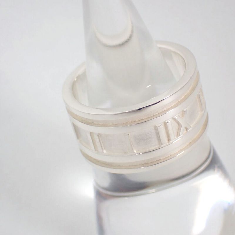 Tiffany & Co 925 Atlas Wide Ring #17 J101-1