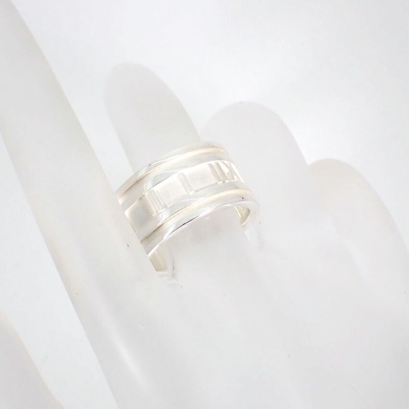 Tiffany & Co 925 Atlas Wide Ring #17 J101-1