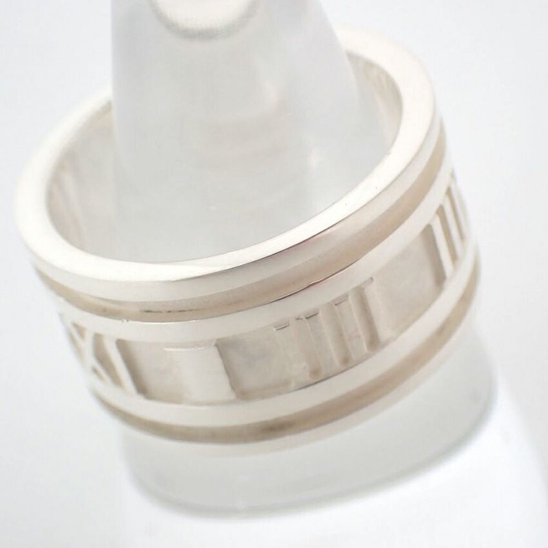 Tiffany & Co 925 Atlas Wide Ring #17 J101-1