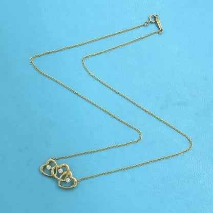 Tiffany & Co Triple Heart Necklace Diamond 3p