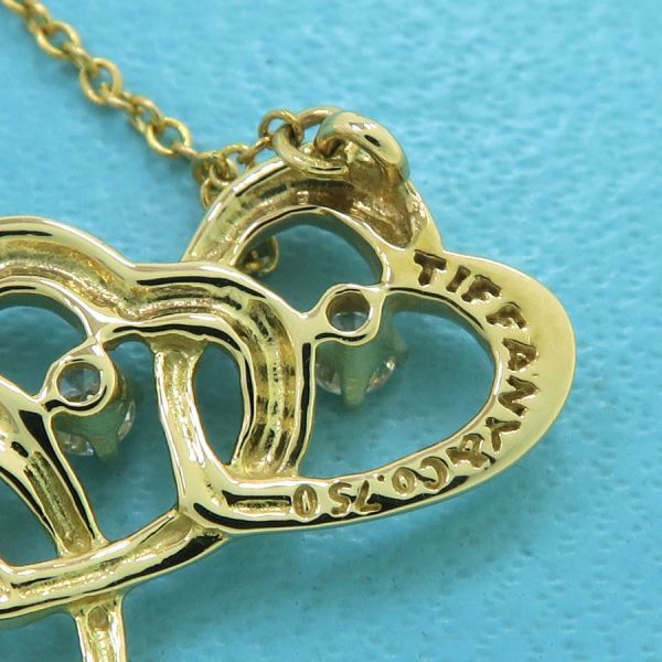 Tiffany & Co Triple Heart Necklace Diamond 3p