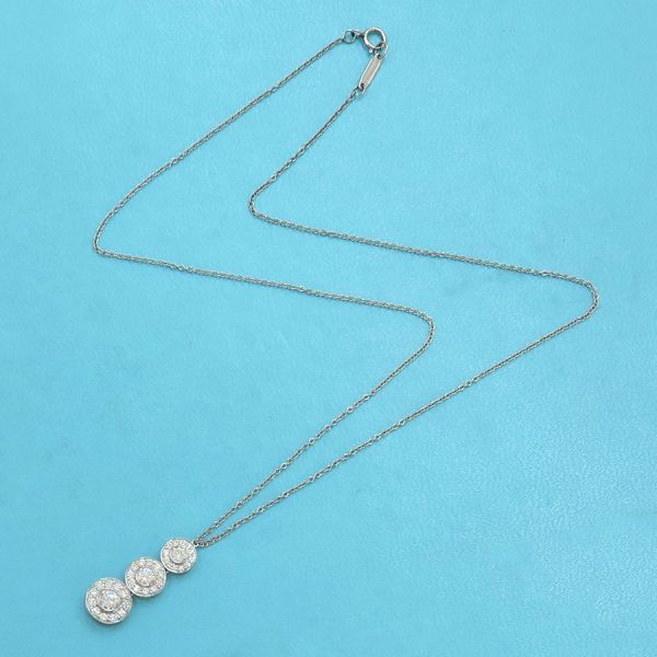 Tiffany & Co Sir Cles Dot Triple Drop Diamond Necklace